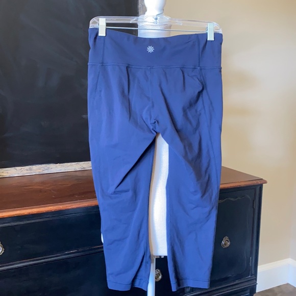 Navy Athleta Cropped Leggings - Picture 1 of 4